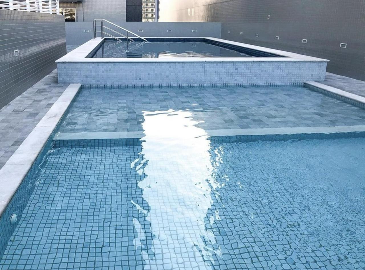 Apto Otima Localizacao A 100M Da Praia, Piscina, Ar Condicionado, Garagem E Portaria 24H Praia Grande  Esterno foto